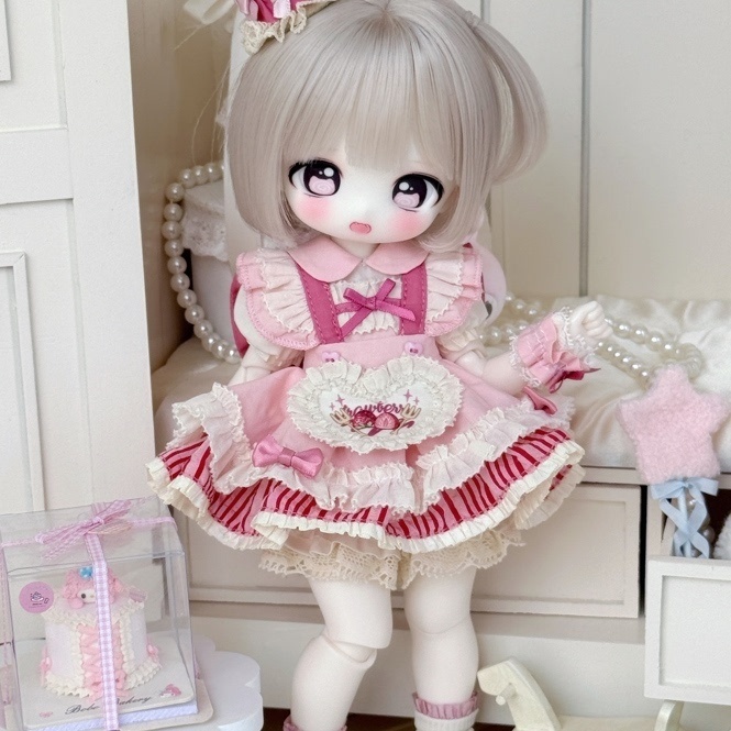【1/6】 ピンク　ドレスセット　ドール服　1/6ドール服　1/6ドール用