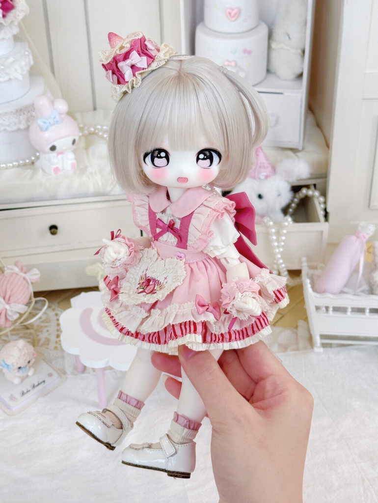 【1/6】 ピンク ドレスセット ドール服 1/6ドール服 1/6ドール用