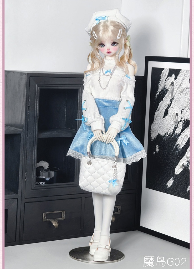 1/4 オフショルダーリボンセット ドール服 5点セット 1/4ドール服