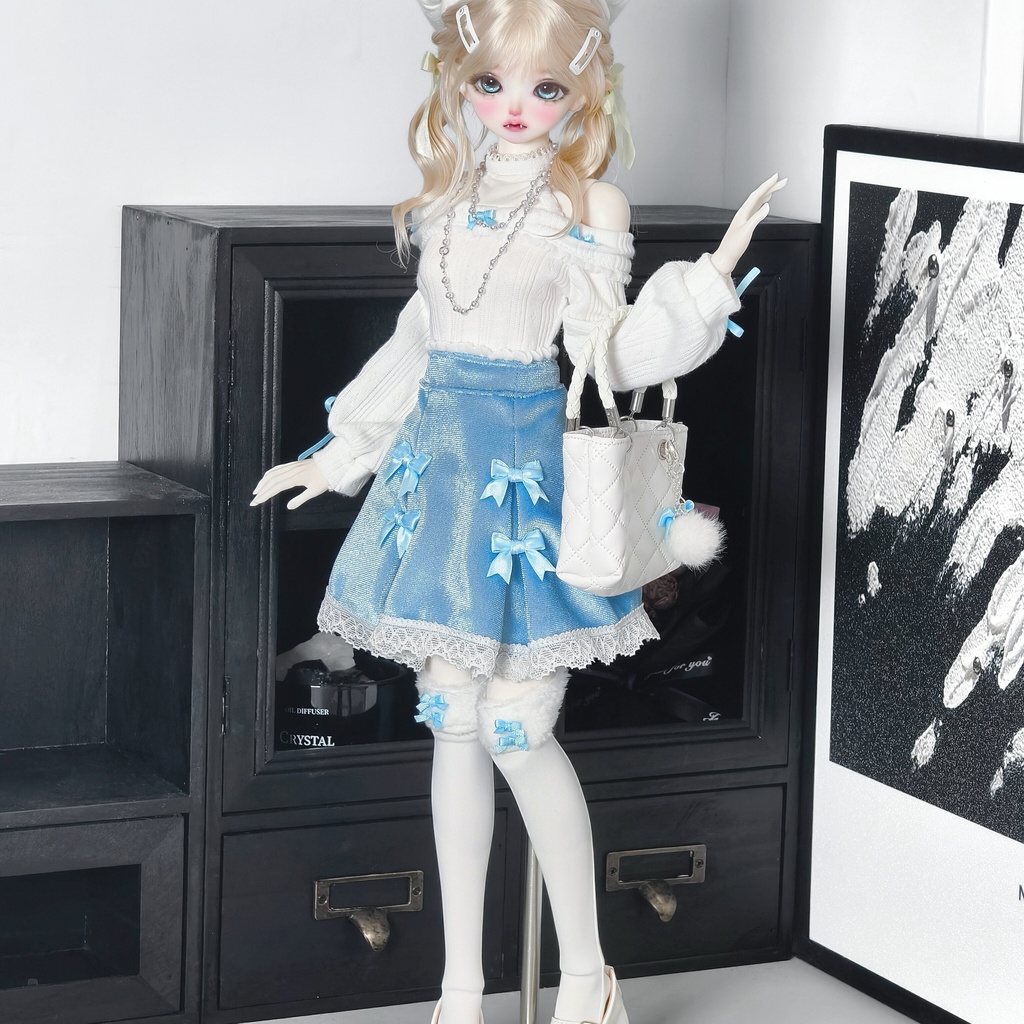 1/4 オフショルダーリボンセット ドール服 5点セット 1/4ドール服