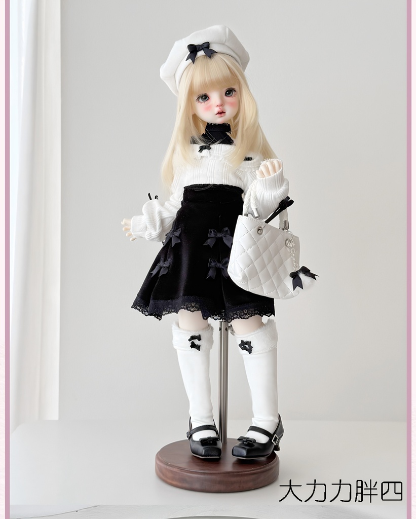 1/4 オフショルダーリボンセット ドール服 5点セット 1/4ドール服
