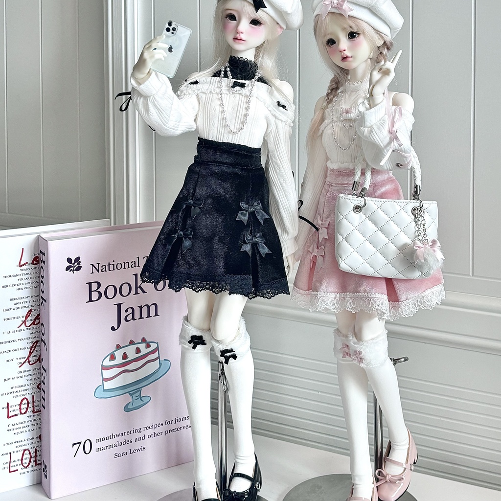 1/4 オフショルダーリボンセット ドール服 5点セット 1/4ドール服