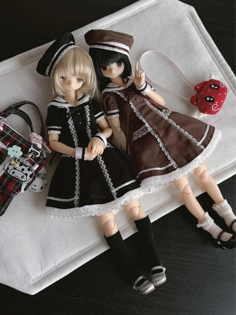1/6ドール服　ワンピース　Azone　OB22　OB24　オビツ22　オビツ24　ピュアニーモ S　ピュアニーモ M　