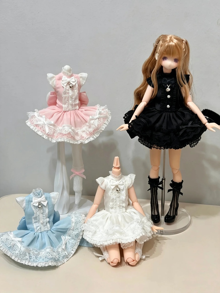1/6ドール服　レースキャット　Azone　OB22　OB24　オビツ22　オビツ24　ピュアニーモ S　ピュアニーモ M　