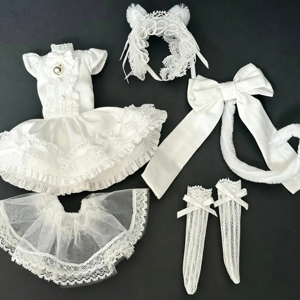 1/6ドール服 レースキャット Azone OB22 OB24 オビツ22 オビツ24 ピュアニーモ S ピュアニーモ M