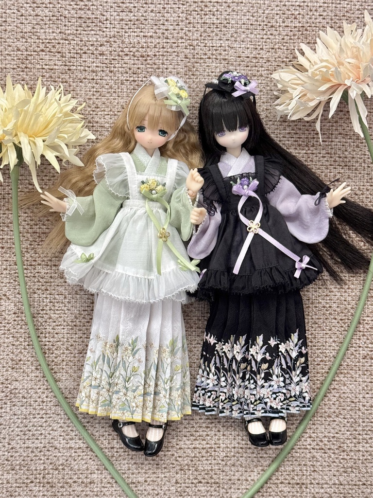 1/6ドール服 和洋折衷 Azone OB22 OB24 オビツ22 オビツ24 ピュアニーモ S ピュアニーモ M ドール服
