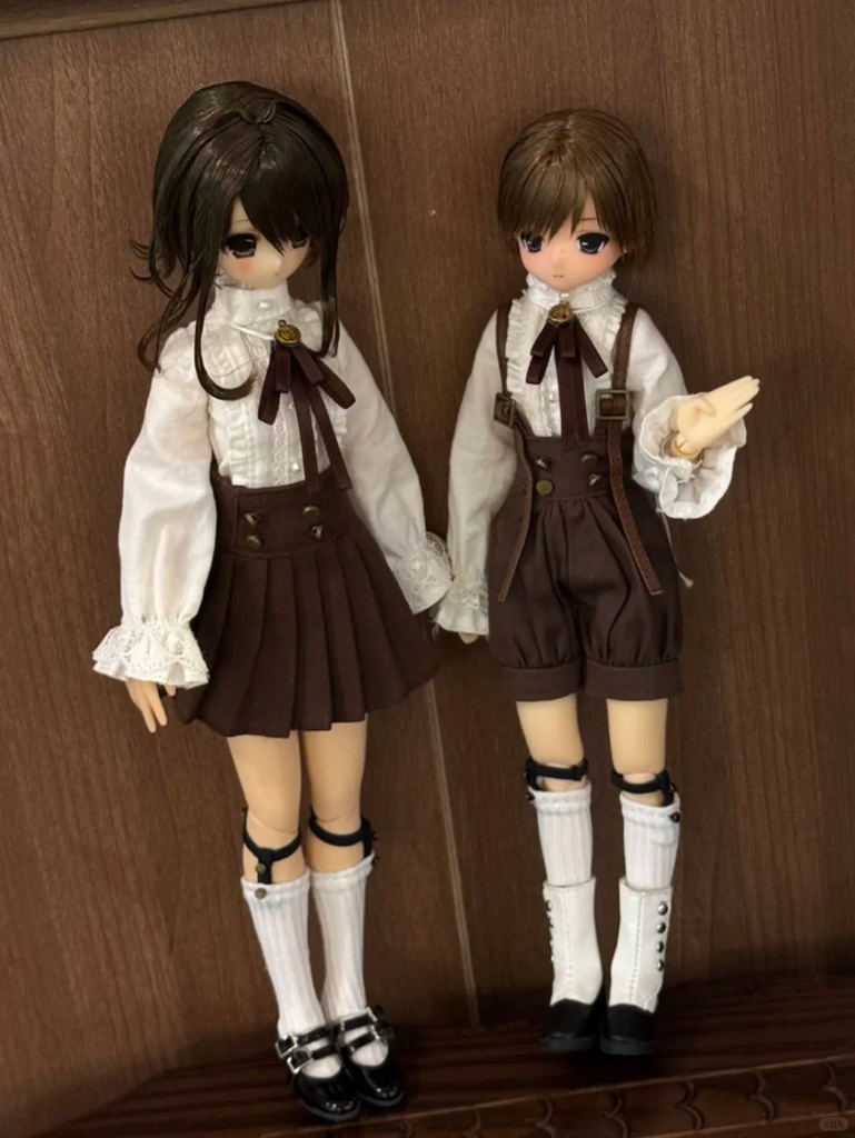 1/6ドール服 クラシックブラウン Azone OB22 OB24 オビツ22 オビツ24 ピュアニーモ S ピュアニーモ M ドール服