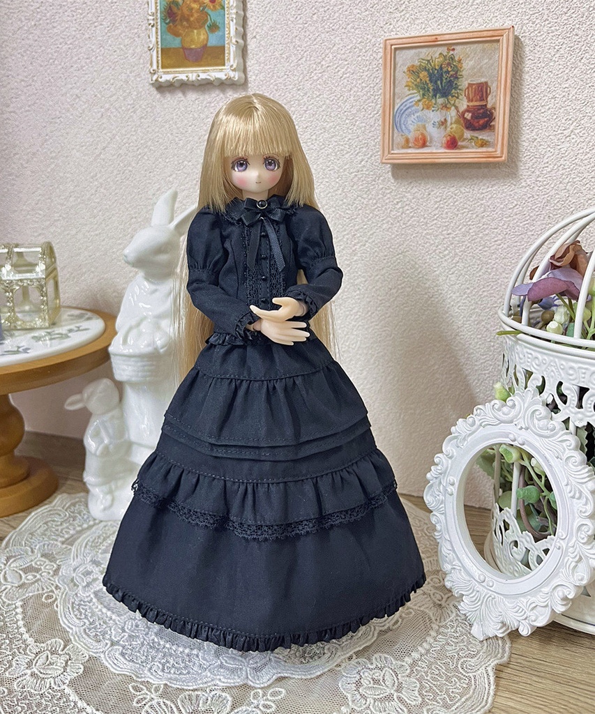 1/6ドール服 レトロヨーロピアン Azone OB22 OB24 オビツ22 オビツ24 ピュアニーモ S ピュアニーモ M ドール服
