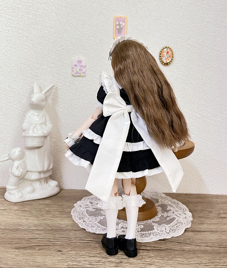 1/6ドール服 メイド服 5点 Azone OB22 OB24 オビツ22 オビツ24 ピュアニーモ S ピュアニーモ M ドール服