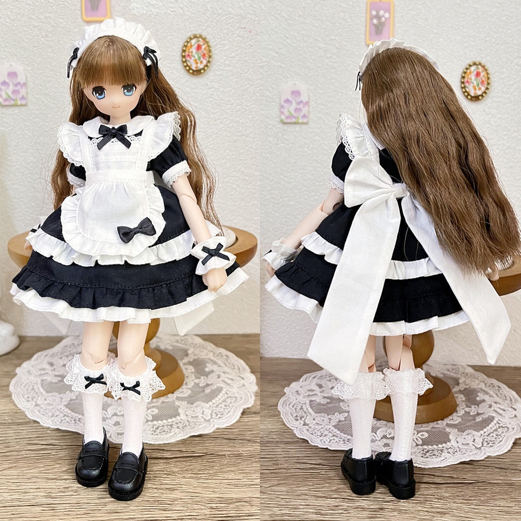 1/6ドール服 メイド服 5点 Azone OB22 OB24 オビツ22 オビツ24 ピュアニーモ S ピュアニーモ M ドール服
