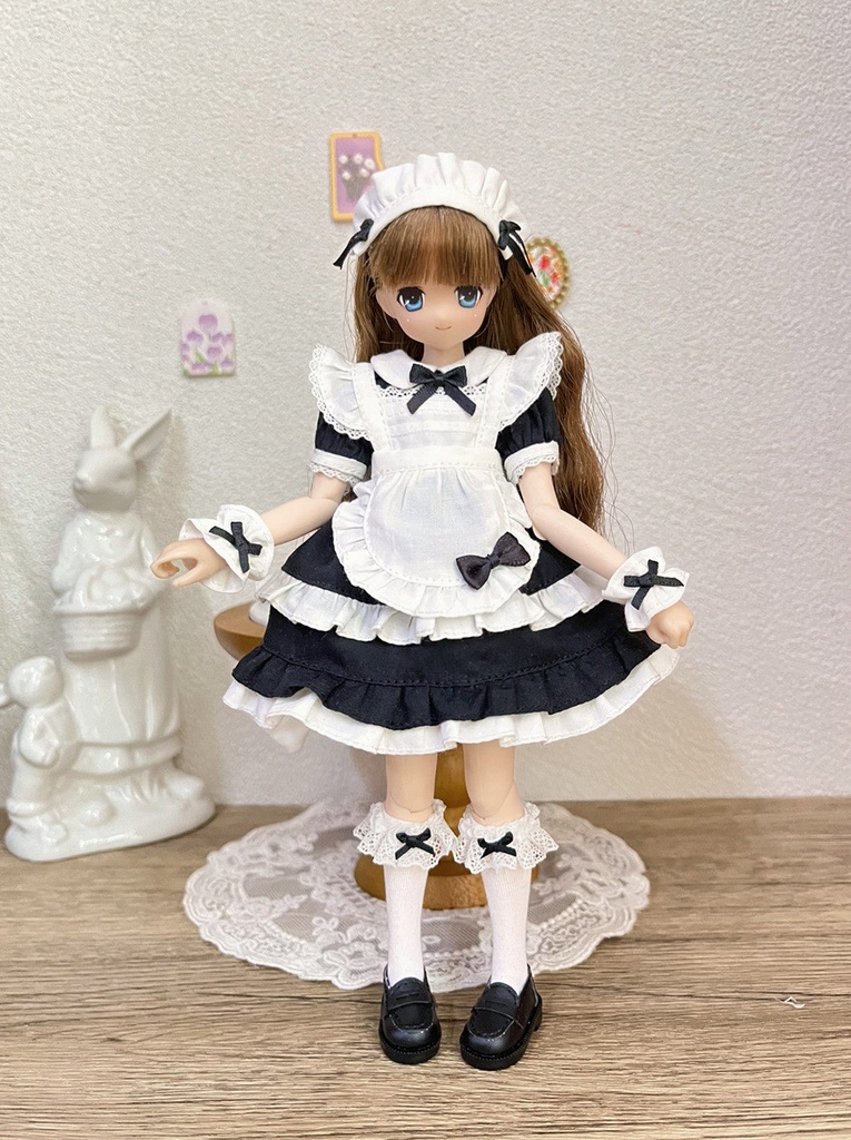1/6ドール服 メイド服 5点 Azone OB22 OB24 オビツ22 オビツ24 ピュアニーモ S ピュアニーモ M ドール服