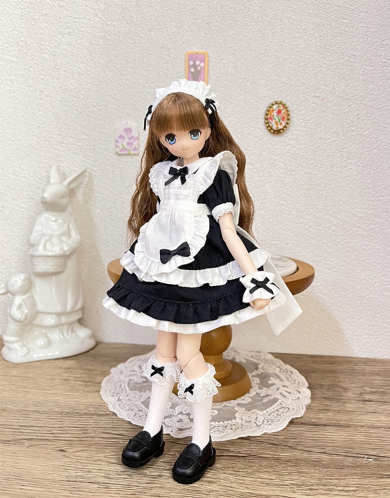 1/6ドール服 メイド服 5点 Azone OB22 OB24 オビツ22 オビツ24 ピュアニーモ S ピュアニーモ M ドール服