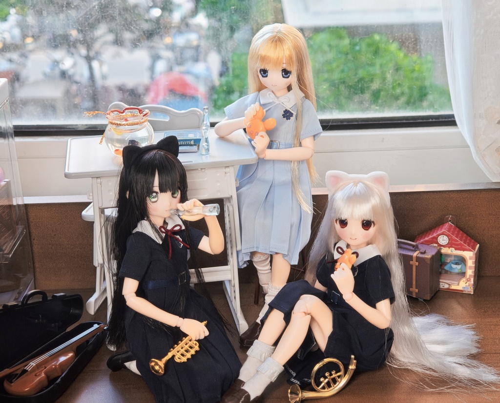 1/6ドール服 プリーツワンピース Azone OB22 OB24 オビツ22 オビツ24 ピュアニーモ S ピュアニーモ M ドール服