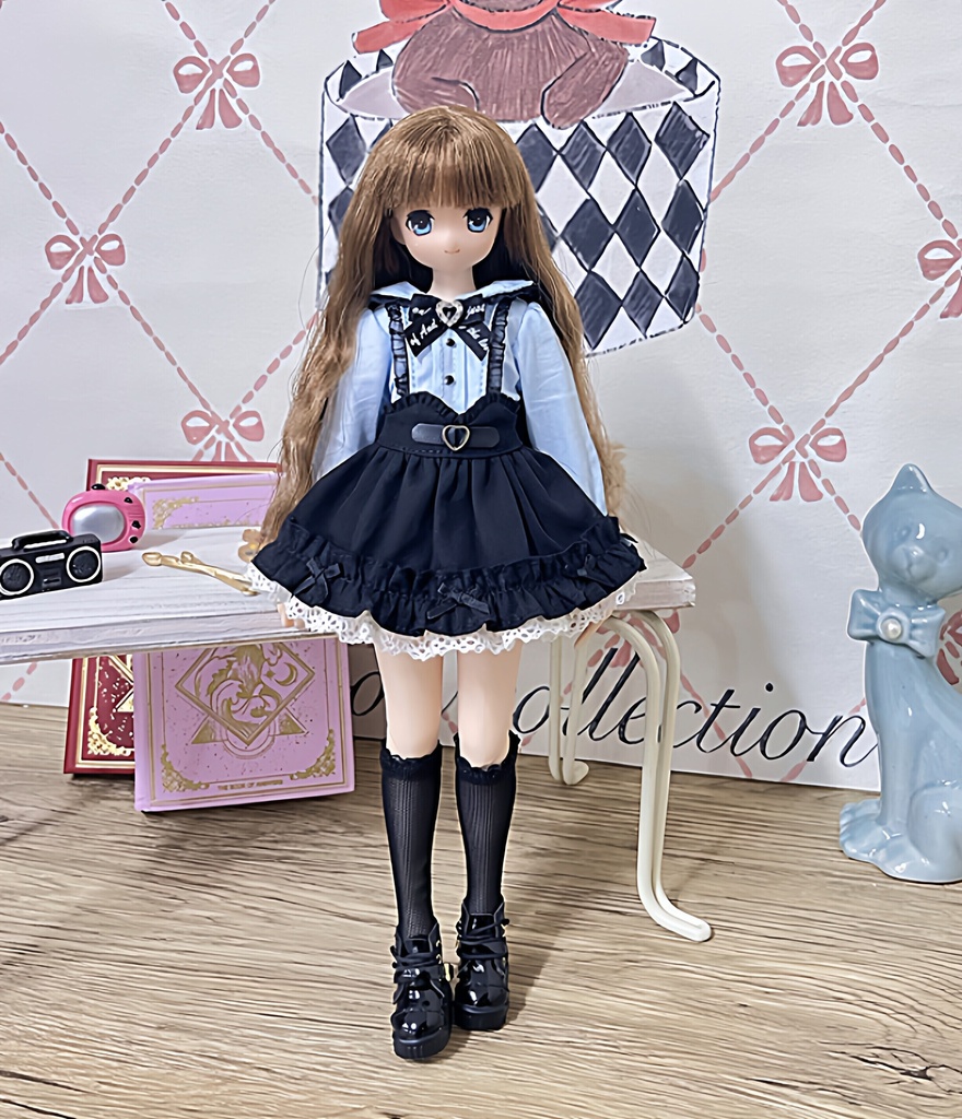 1/6ドール服 地雷系 Azone OB22 OB24 オビツ22 オビツ24 ピュアニーモ S ピュアニーモ M ドール服