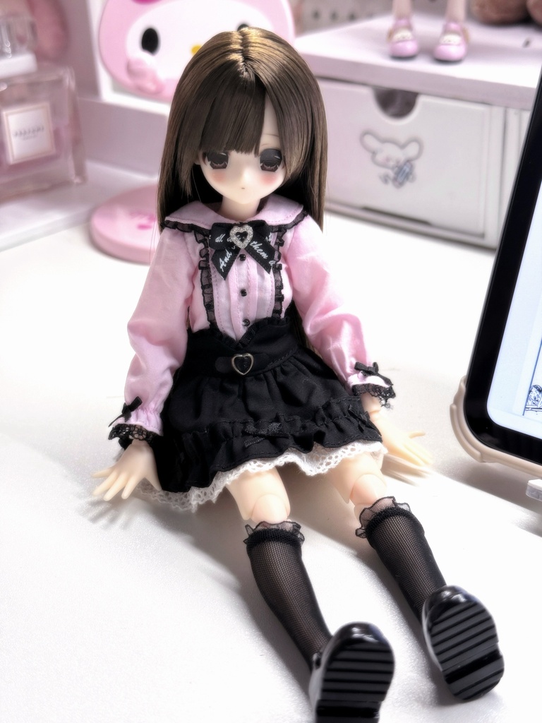 1/6ドール服 地雷系 Azone OB22 OB24 オビツ22 オビツ24 ピュアニーモ S ピュアニーモ M ドール服