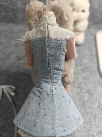 1/6ドール服 ワンピースセット レース襟 Azone OB22 OB24 オビツ22 オビツ24 ピュアニーモ S ピュアニーモ M ドール服