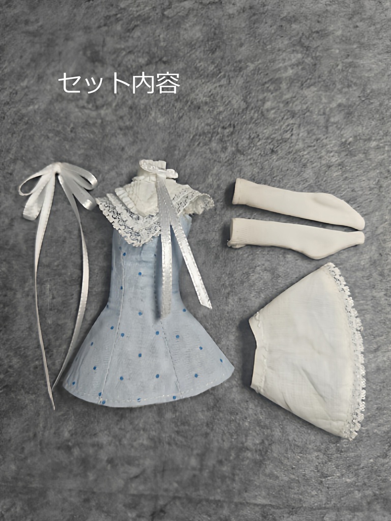 1/6ドール服 ワンピースセット レース襟 Azone OB22 OB24 オビツ22 オビツ24 ピュアニーモ S ピュアニーモ M ドール服