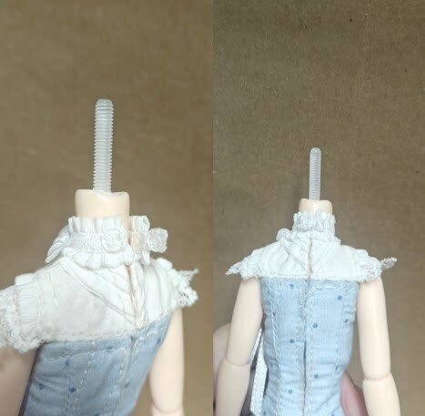 1/6ドール服 ワンピースセット レース襟 Azone OB22 OB24 オビツ22 オビツ24 ピュアニーモ S ピュアニーモ M ドール服