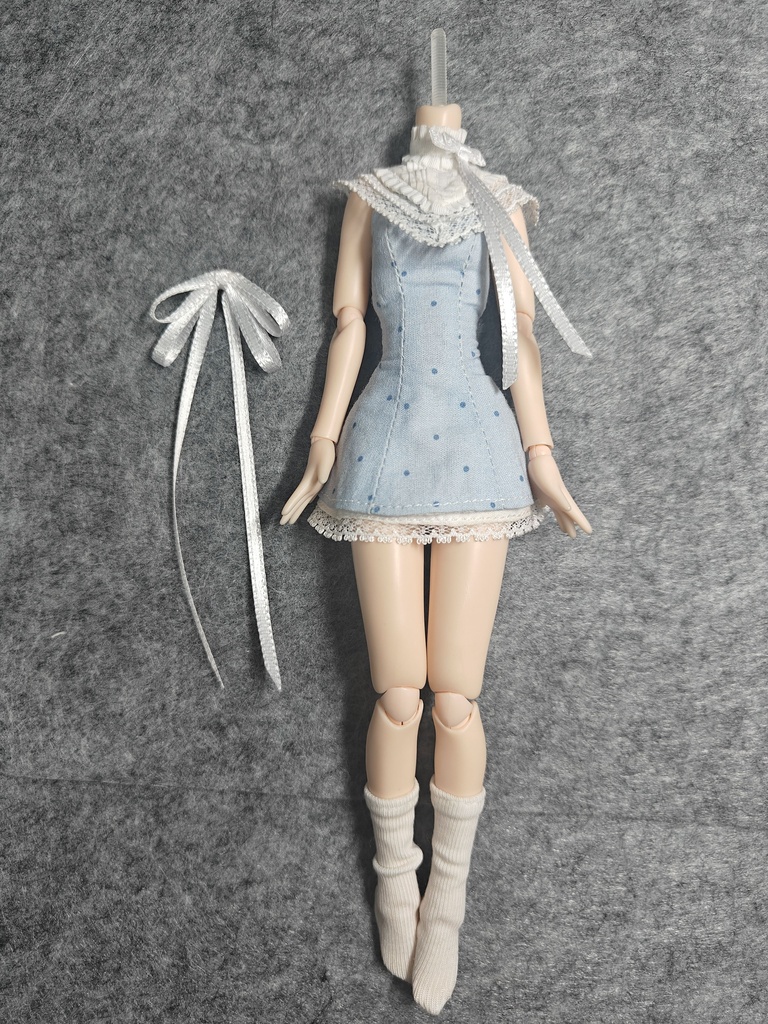 1/6ドール服 ワンピースセット レース襟 Azone OB22 OB24 オビツ22 オビツ24 ピュアニーモ S ピュアニーモ M ドール服