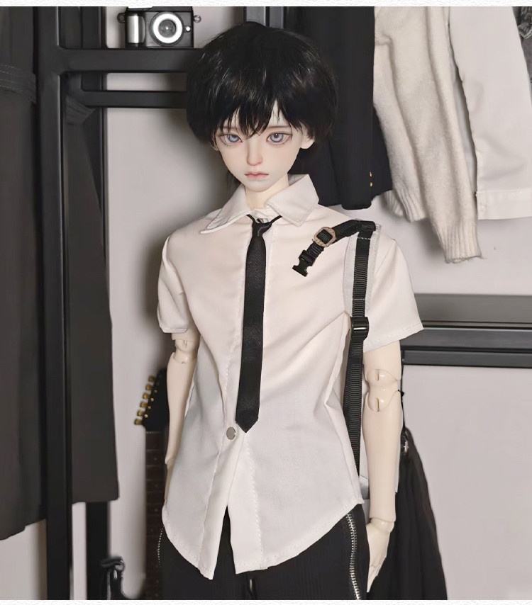 1/6 1/4 ロング丈半袖ブラウス ドール服 Azone OB22 OB24 オビツ22 オビツ24 ピュアニーモ S ピュアニーモ M MDD MSD