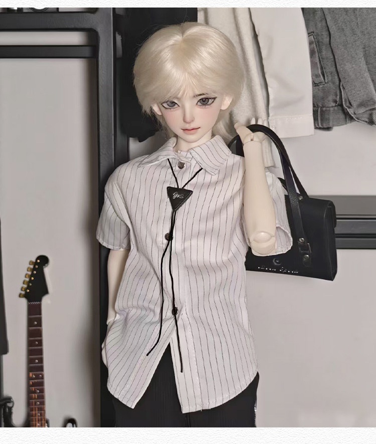 1/6 1/4 ロング丈半袖ブラウス ドール服 Azone OB22 OB24 オビツ22 オビツ24 ピュアニーモ S ピュアニーモ M MDD MSD