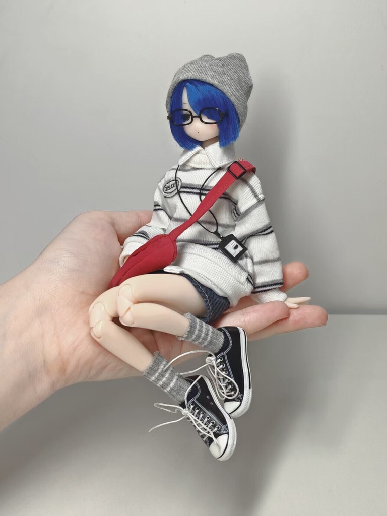 1/6 1/4 ロング丈半袖ブラウス ドール服 Azone OB22 OB24 オビツ22 オビツ24 ピュアニーモ S ピュアニーモ M MDD MSD