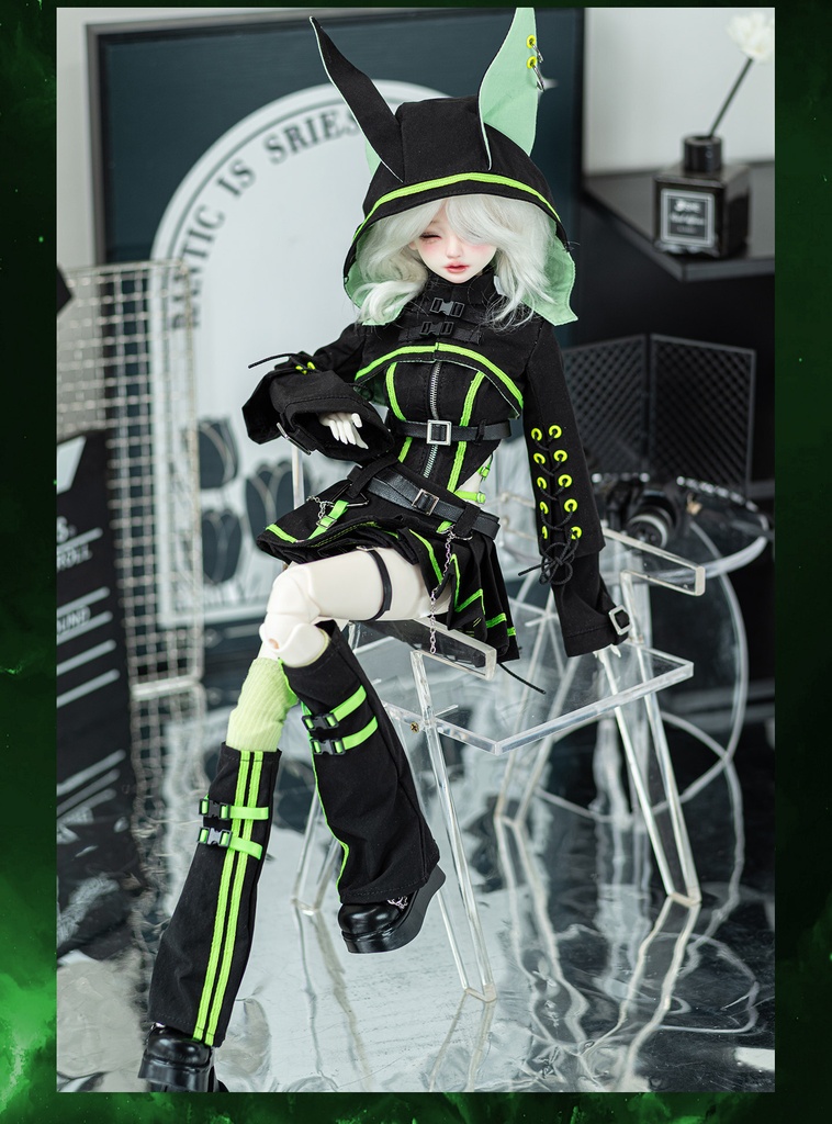 1/4ドール服 緑焔 学院スタイル 衣装セット