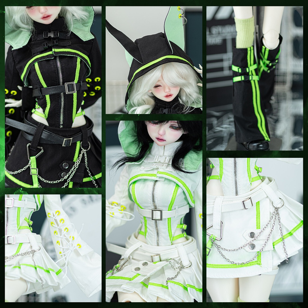 1/4ドール服 緑焔 学院スタイル 衣装セット