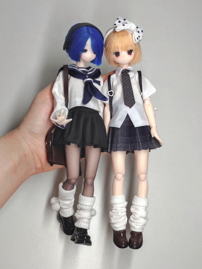 1/6 1/4 チェックプリーツスカート ドール服 Azone OB22 OB24 オビツ22 オビツ24 ピュアニーモ S ピュアニーモ M MDD MSD