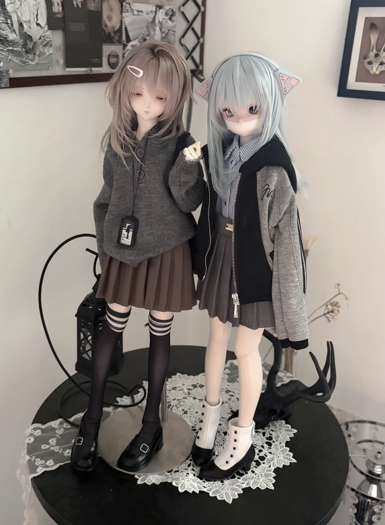 1/6 1/4 チェックプリーツスカート ドール服 Azone OB22 OB24 オビツ22 オビツ24 ピュアニーモ S ピュアニーモ M MDD MSD