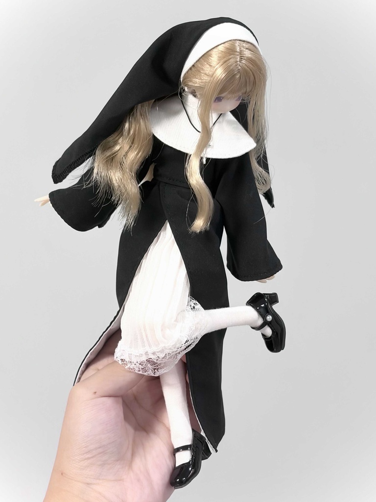 1/6ドール服 シスター服 Azone OB22 OB24 オビツ22 オビツ24 ピュアニーモ S ピュアニーモ M ドール服