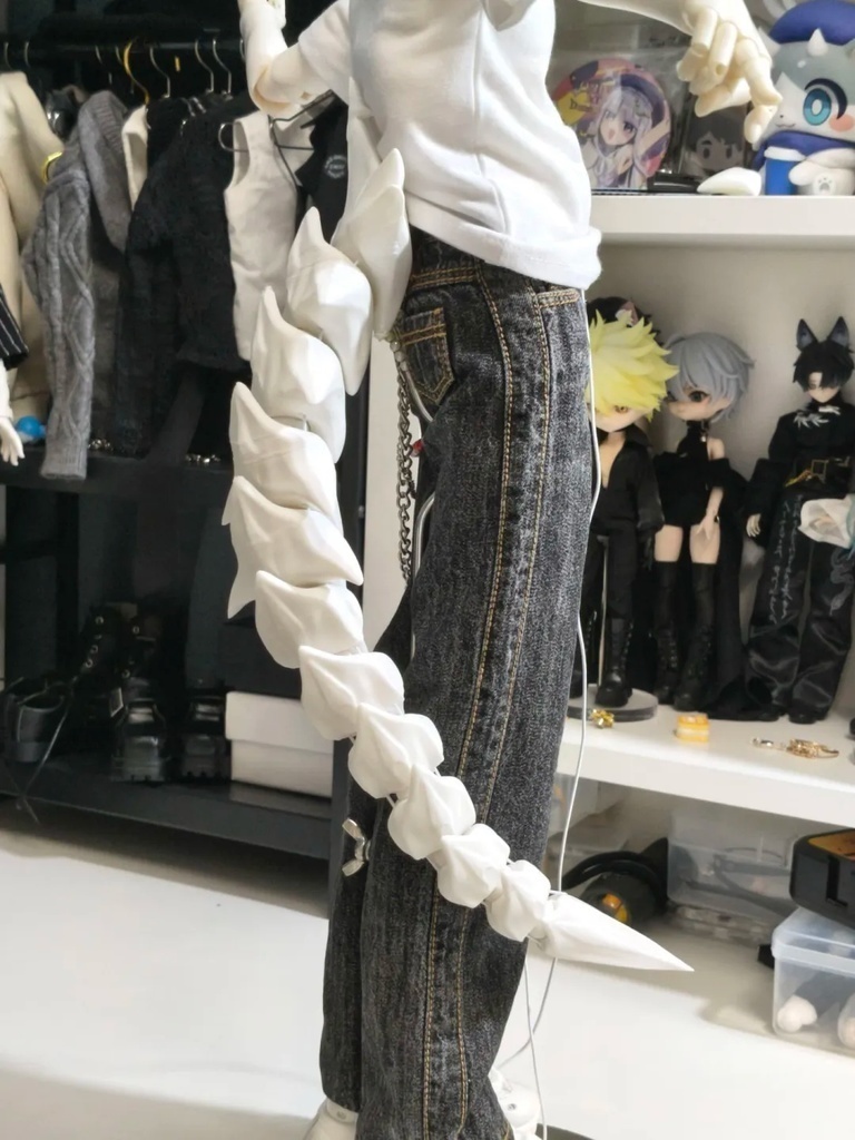 75cmドール用　ドラゴンテール　ドラゴンしっぽ　龍のしっぽ