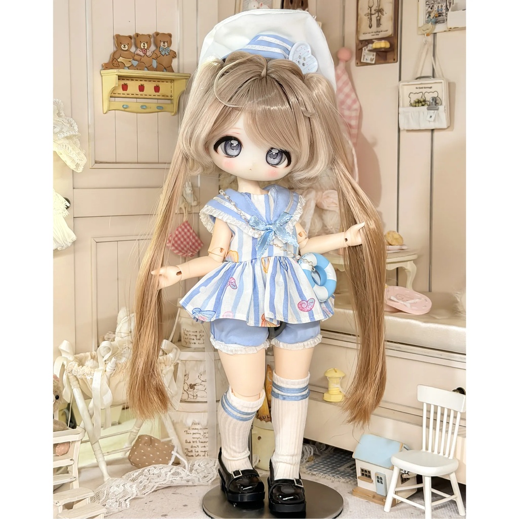 1/6ドール服 マリン風 5点セット ドール服