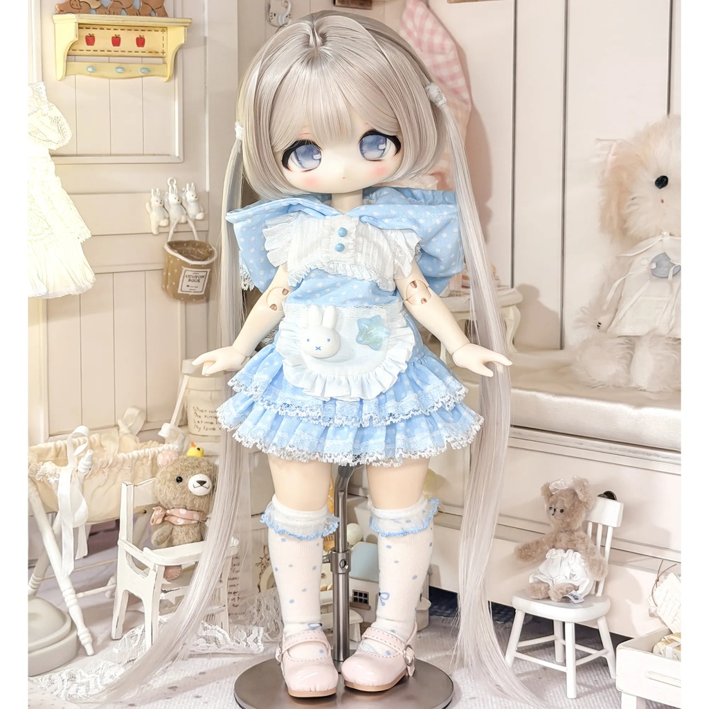 1/6ドール服 ねこフードセット 4点セット ドール服