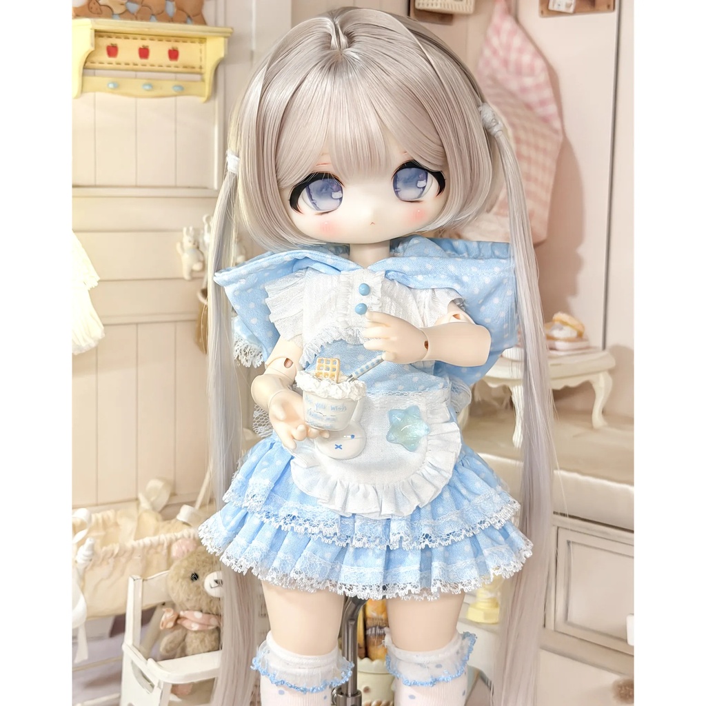 1/6ドール服 ねこフードセット 4点セット ドール服