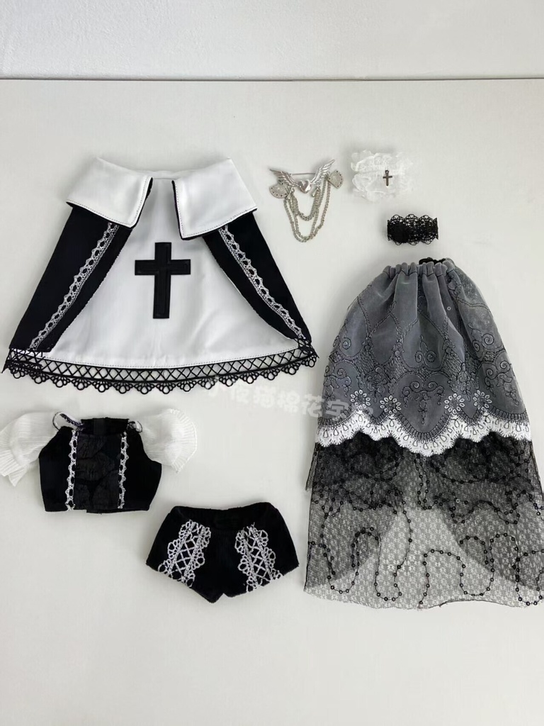 1/4ドール服 クラシカル 宮廷風ドレスセット 7点セット