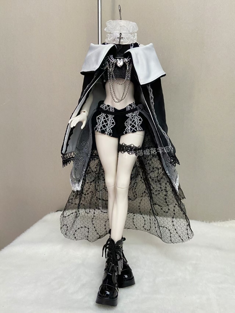 1/4ドール服 クラシカル 宮廷風ドレスセット 7点セット