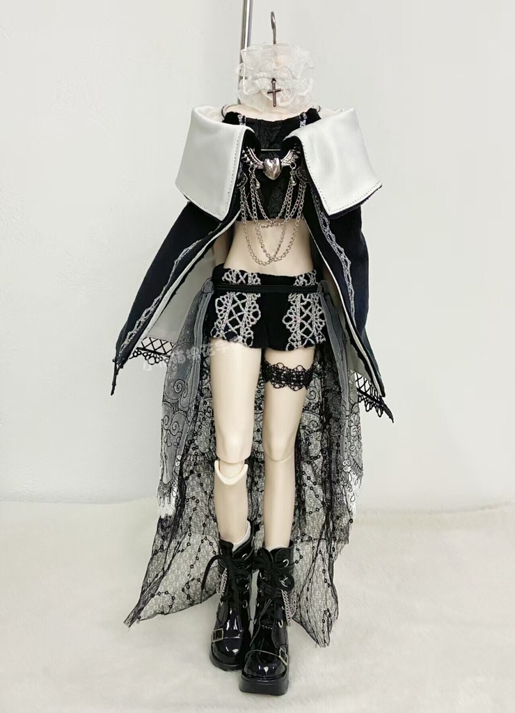 1/4ドール服 クラシカル 宮廷風ドレスセット 7点セット