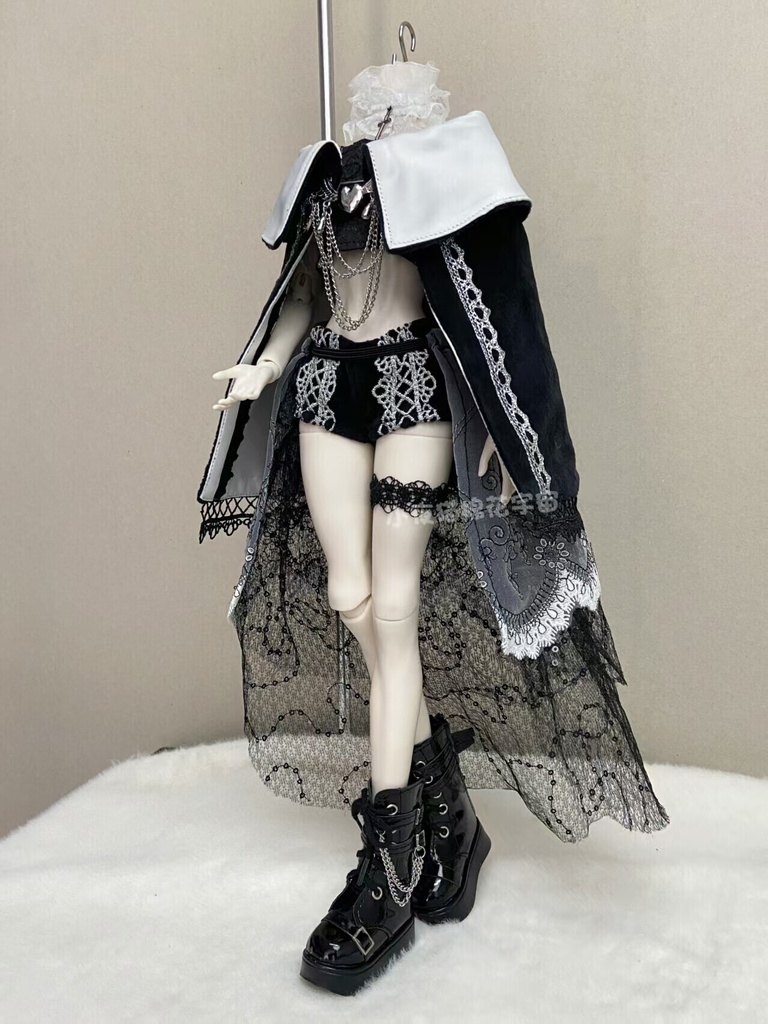1/4ドール服 クラシカル 宮廷風ドレスセット 7点セット