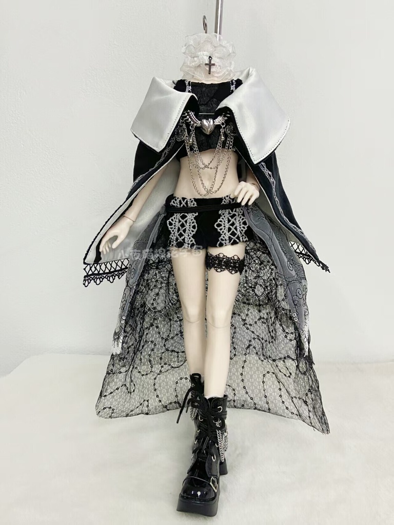 1/4ドール服 クラシカル 宮廷風ドレスセット 7点セット
