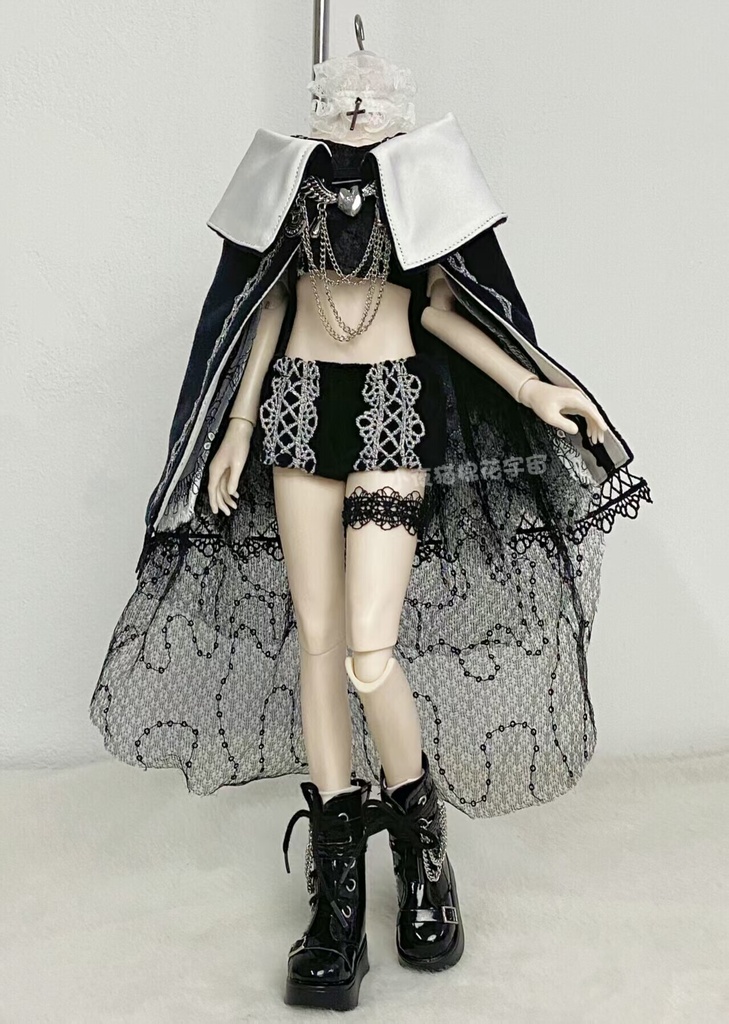 1/4ドール服 クラシカル 宮廷風ドレスセット 7点セット