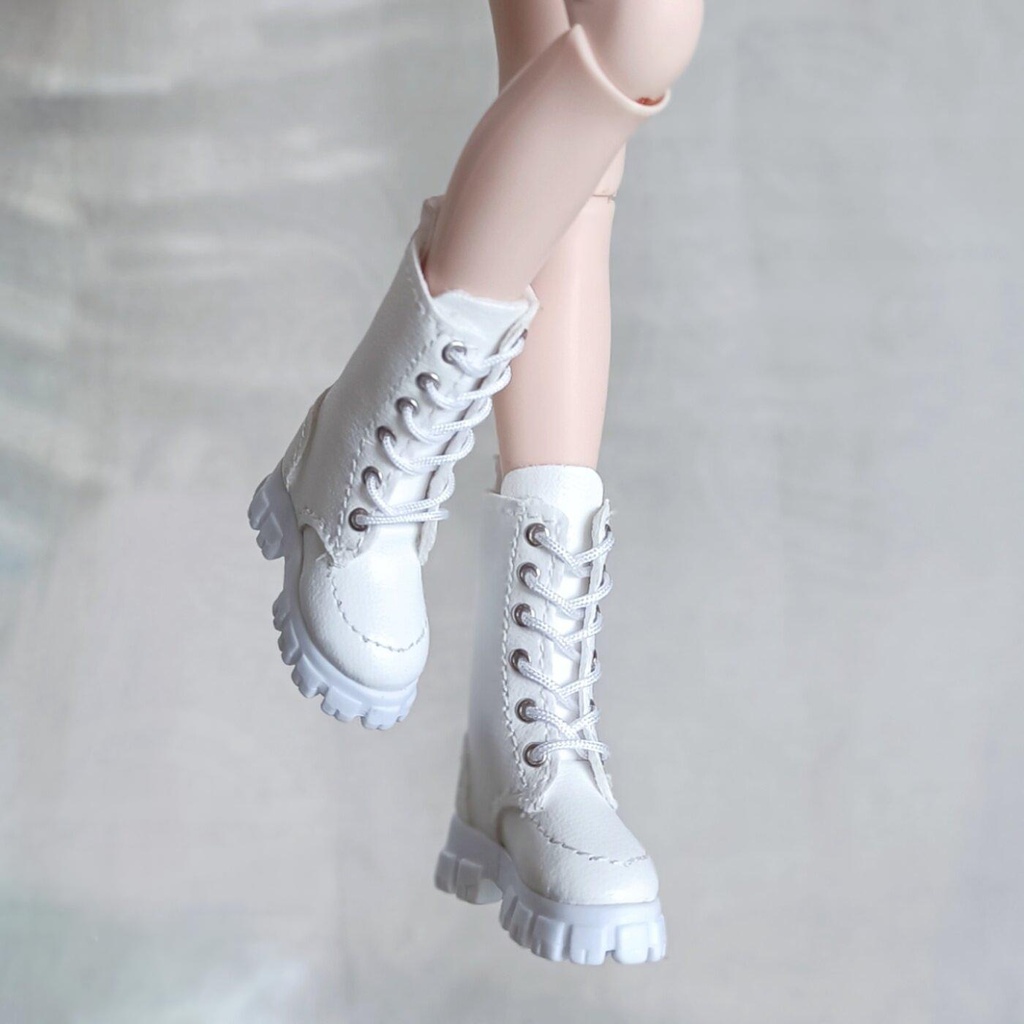 1/6ドール靴　レザーロングブーツ　Azone　OB22　OB24　オビツ22　オビツ24　メリージェーンシューズ　ピュアニーモ S　ピュアニーモ M　　ドール服