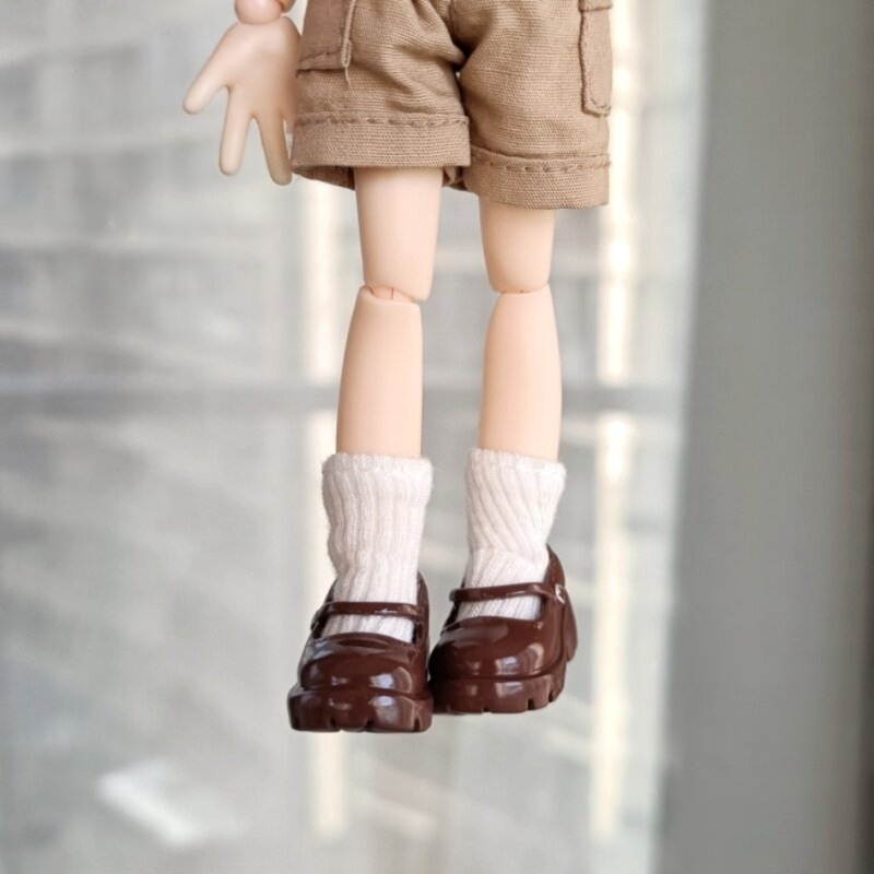 1/6ドール靴 厚底メリージェーン Azone OB22 OB24 オビツ22 オビツ24 メリージェーンシューズ ピュアニーモ S ピュアニーモ M ドール服