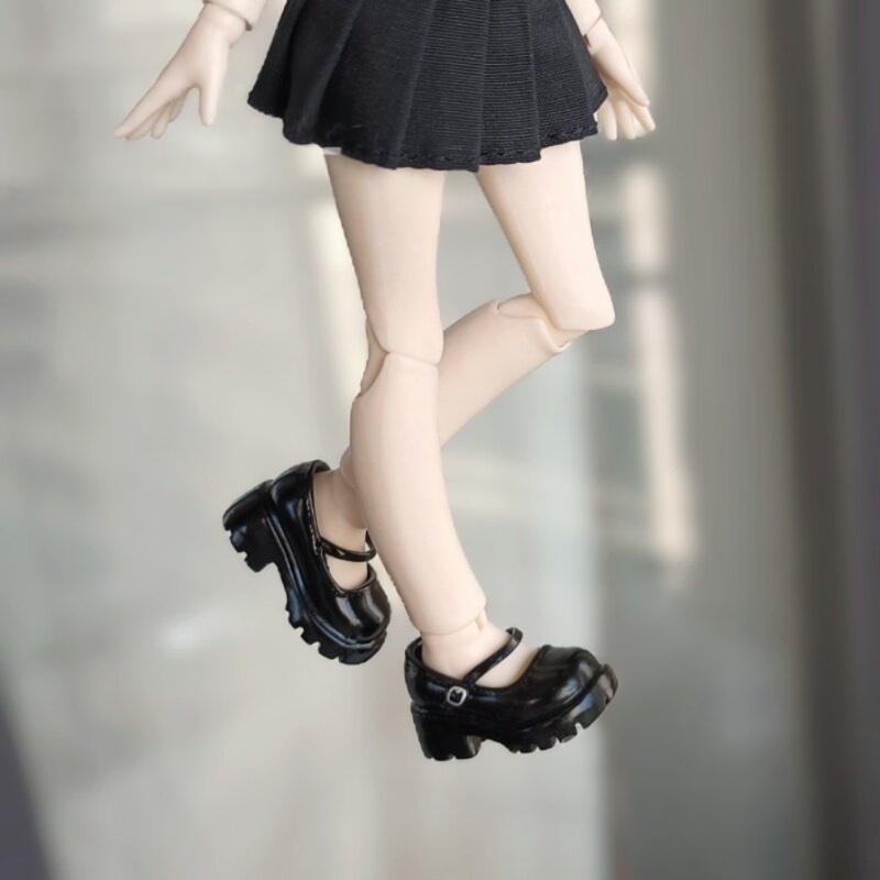 1/6ドール靴 厚底メリージェーン Azone OB22 OB24 オビツ22 オビツ24 メリージェーンシューズ ピュアニーモ S ピュアニーモ M ドール服