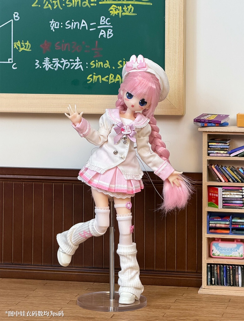 1/6 セーラー風スクールセット 9点セット ドール服 Azone OB22 OB24 オビツ22 オビツ24 ピュアニーモ S ピュアニーモ M