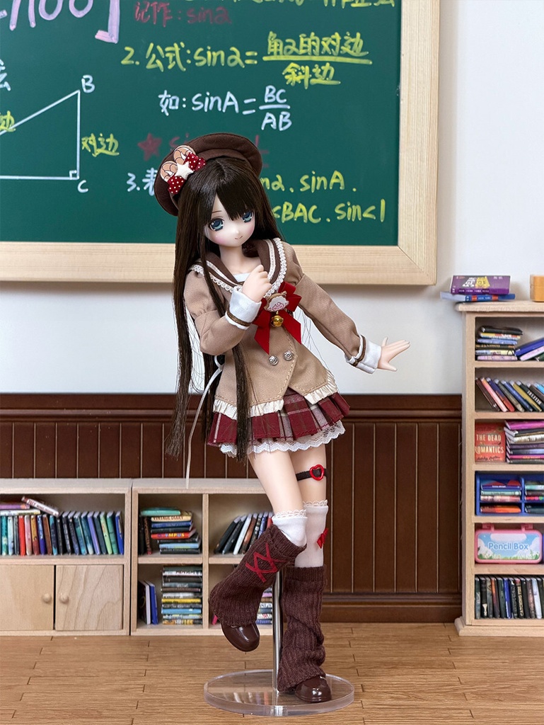 1/6 セーラー風スクールセット 9点セット ドール服 Azone OB22 OB24 オビツ22 オビツ24 ピュアニーモ S ピュアニーモ M