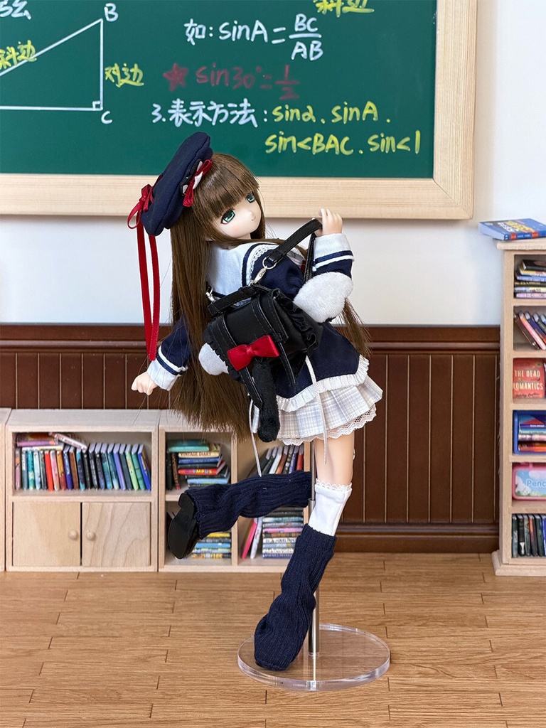 1/6 セーラー風スクールセット 9点セット ドール服 Azone OB22 OB24 オビツ22 オビツ24 ピュアニーモ S ピュアニーモ M