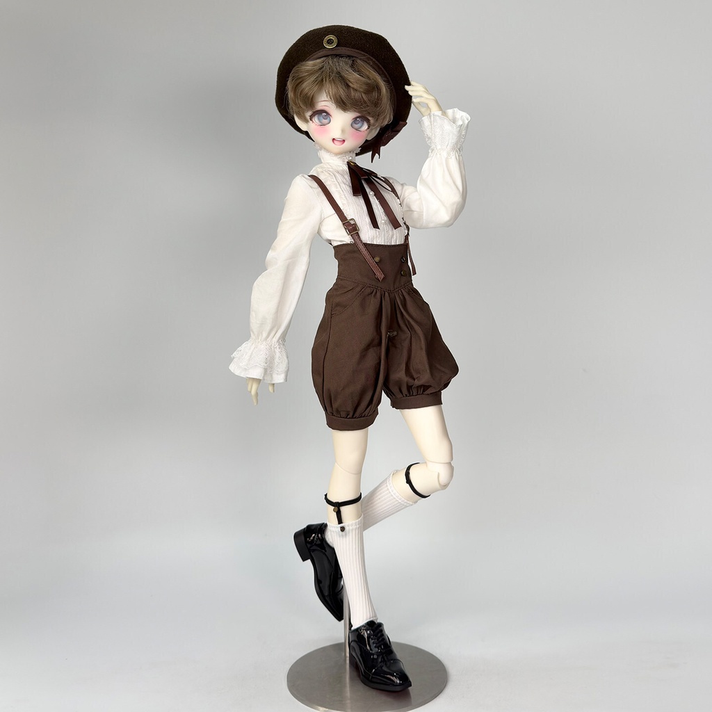 1/4ドール服 クラシックブラウン ドール服