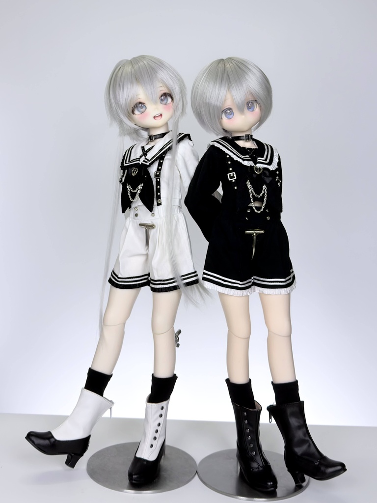 1/4ドール服 ゴシックセーラー服 ドール服 4点セット