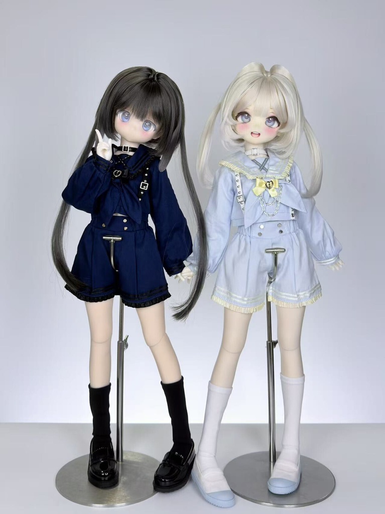 1/4ドール服 ゴシックセーラー服 ドール服 4点セット